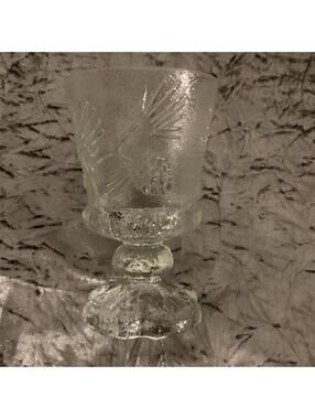 TIARA ~ Vintage Clear Glasses 8 Oz Water Goblet Glass (Ponderosa Pine) Set of 6